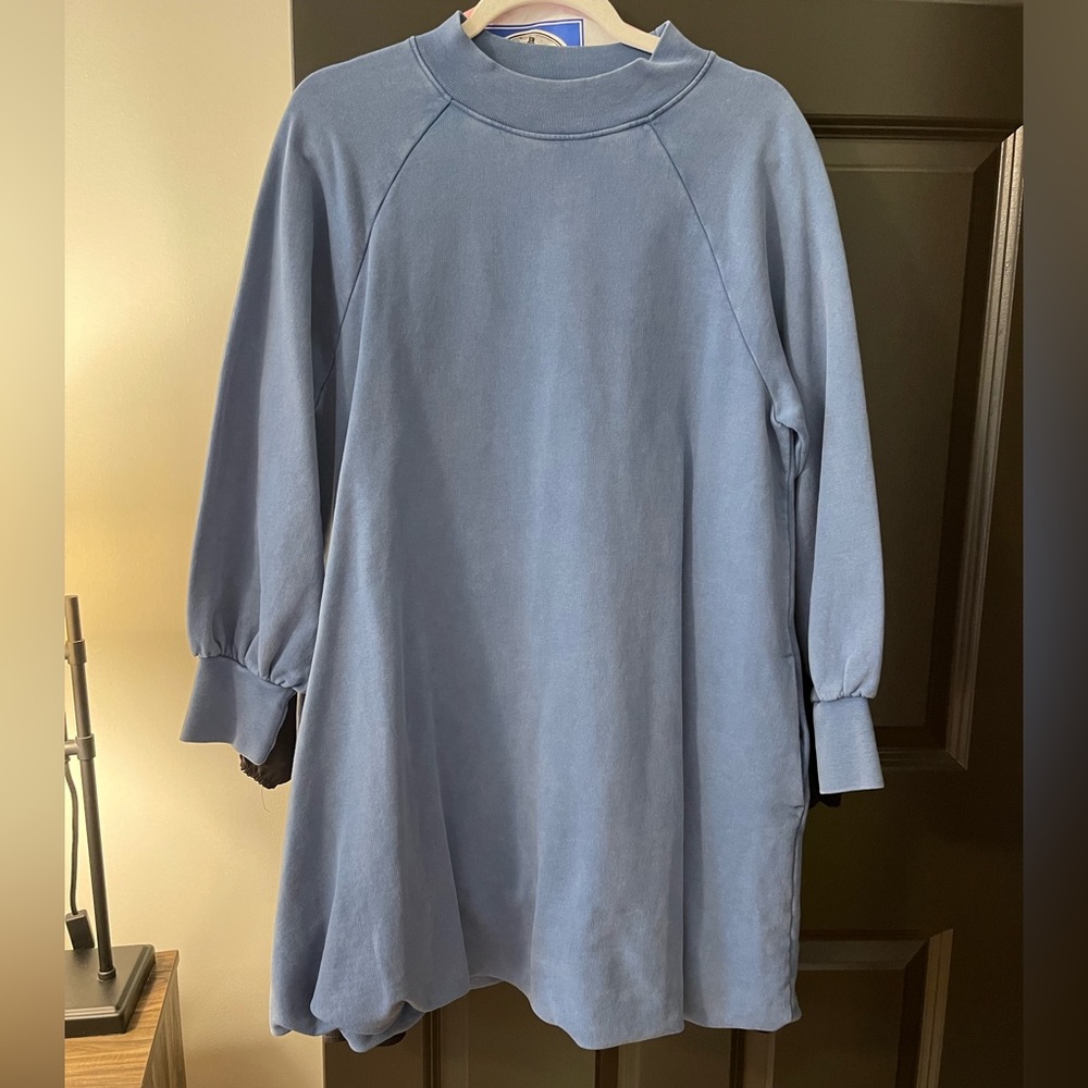 Something Navy Blue Sweatshirt Dress
